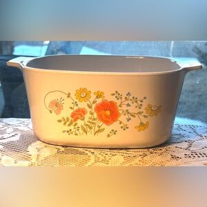🌼Vintage Corning Ware Wildflower 3L Casserole Dish 🇨🇦Made in Canada 🌼No lid